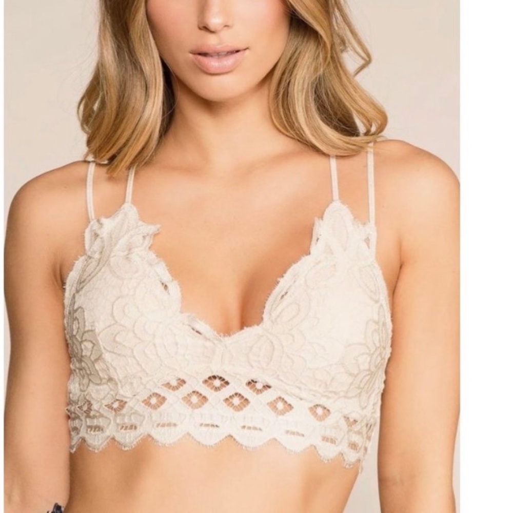 Anemone cream lace bralette Size S
